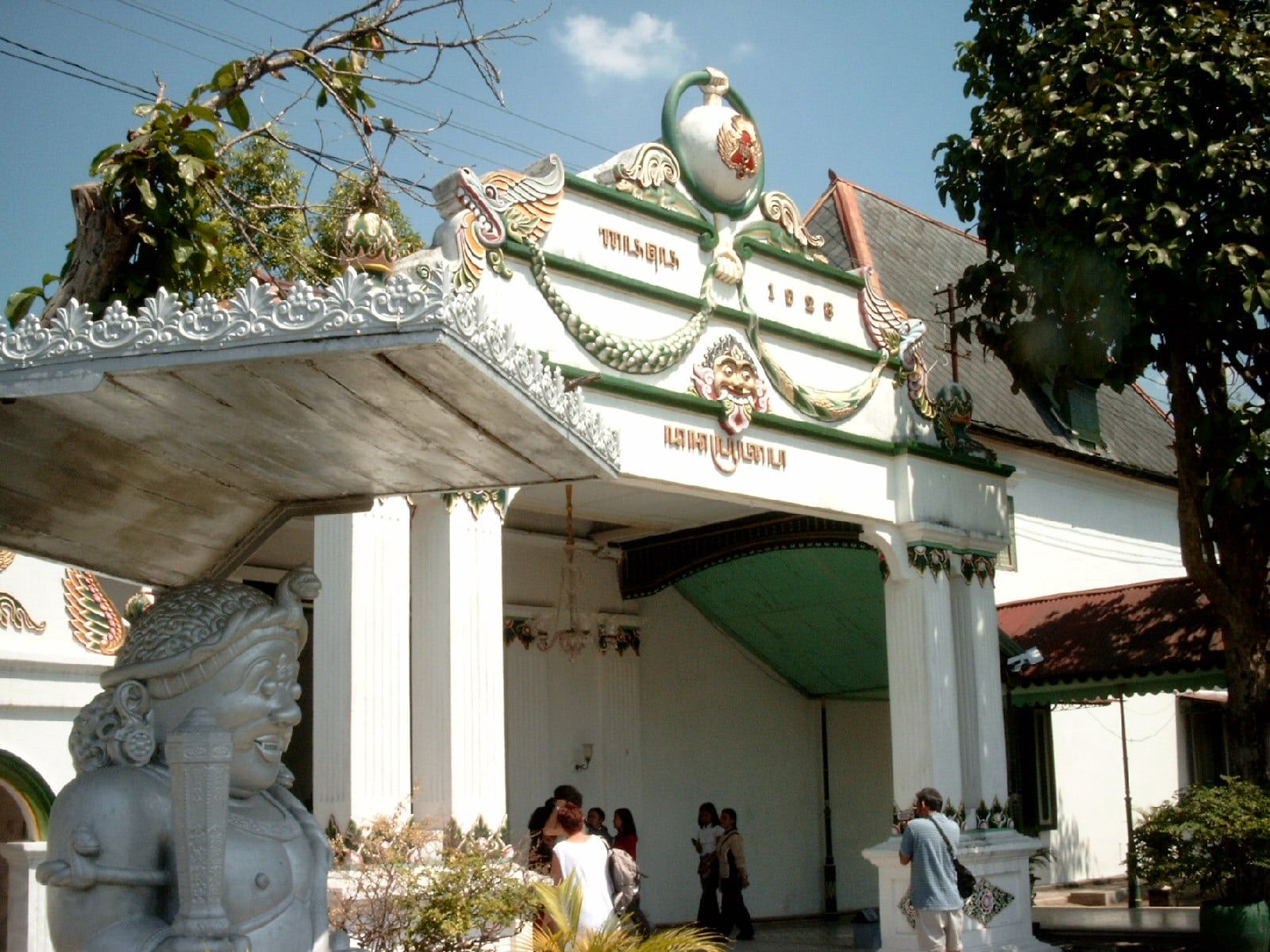 Kraton palace entrance gate in Yogyakarta city