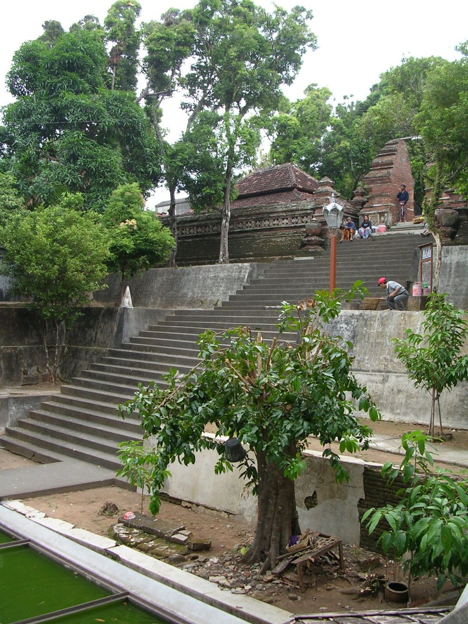 The staircase of almost 400 steps to the royal tombs of Sultan Agung at Imogiri